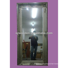 ORNATE LARGE WALL MIRROR HI GLOSS CARVED FRAME BEVELLED